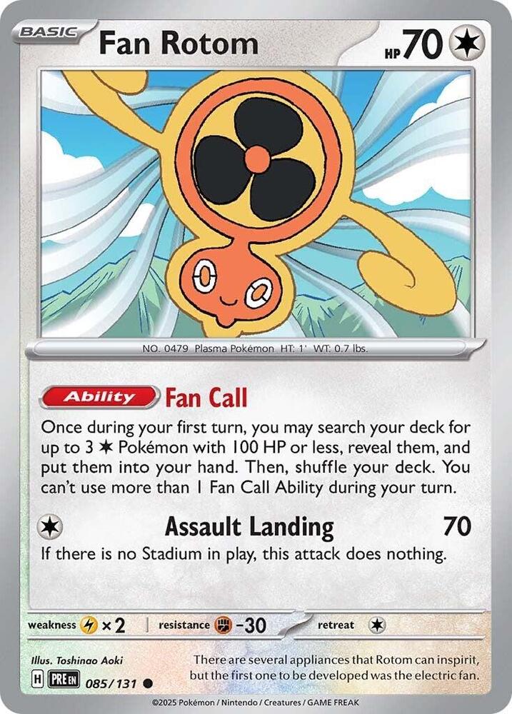 Fan Rotom (085/131) [Scarlet & Violet: Prismatic Evolutions] | Gear Gaming Fayetteville