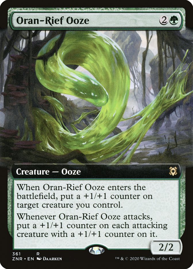 Oran-Rief Ooze (Extended Art) [Zendikar Rising] | Gear Gaming Fayetteville