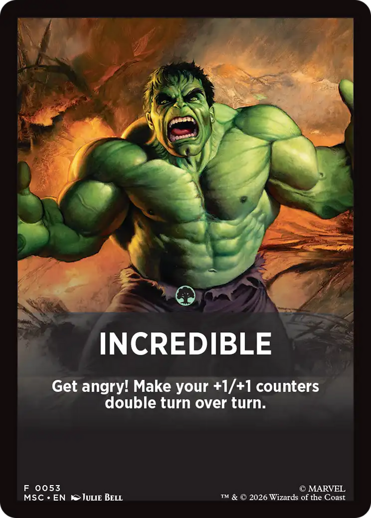 Incredible Theme Card [Marvel Super Heroes Commander] | Gear Gaming Fayetteville
