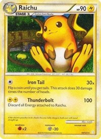 Raichu (10/123) (Cracked Ice Holo) [HeartGold & SoulSilver: Base Set] | Gear Gaming Fayetteville