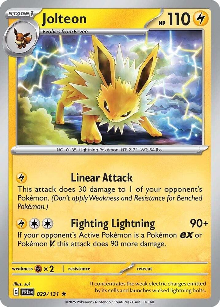 Jolteon (029/131) [Scarlet & Violet: Prismatic Evolutions] | Gear Gaming Fayetteville