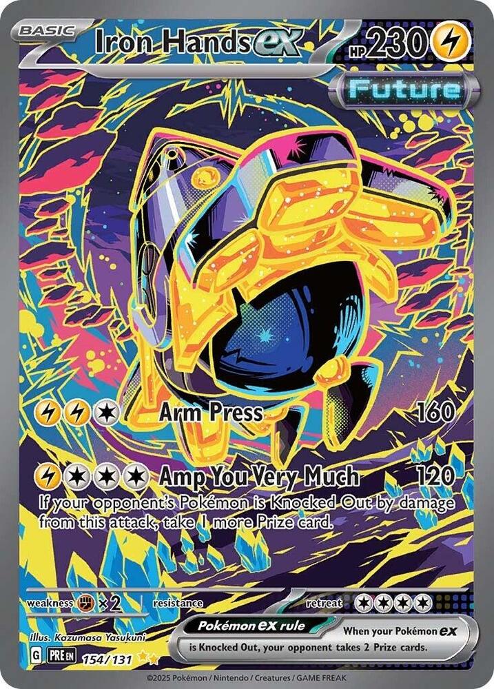 Iron Hands ex (154/131) [Scarlet & Violet: Prismatic Evolutions] | Gear Gaming Fayetteville