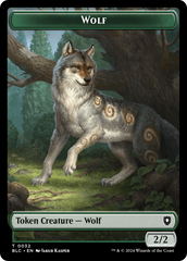 Goat // Wolf (032) Double-Sided Token [Bloomburrow Commander Tokens] | Gear Gaming Fayetteville