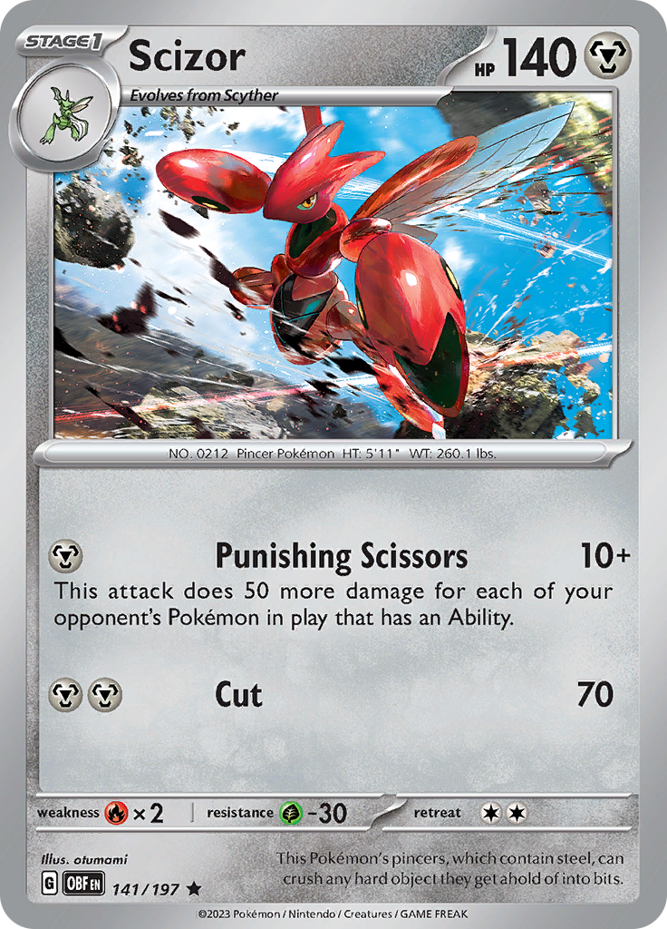 Scizor (141/197) [Scarlet & Violet: Obsidian Flames] | Gear Gaming Fayetteville