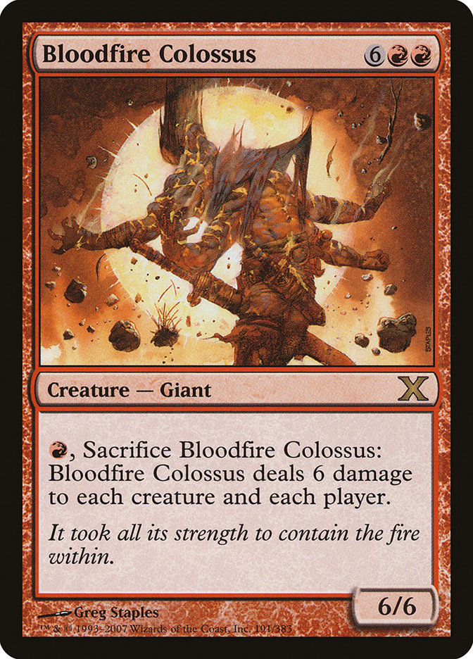 Bloodfire Colossus [Tenth Edition] | Gear Gaming Fayetteville