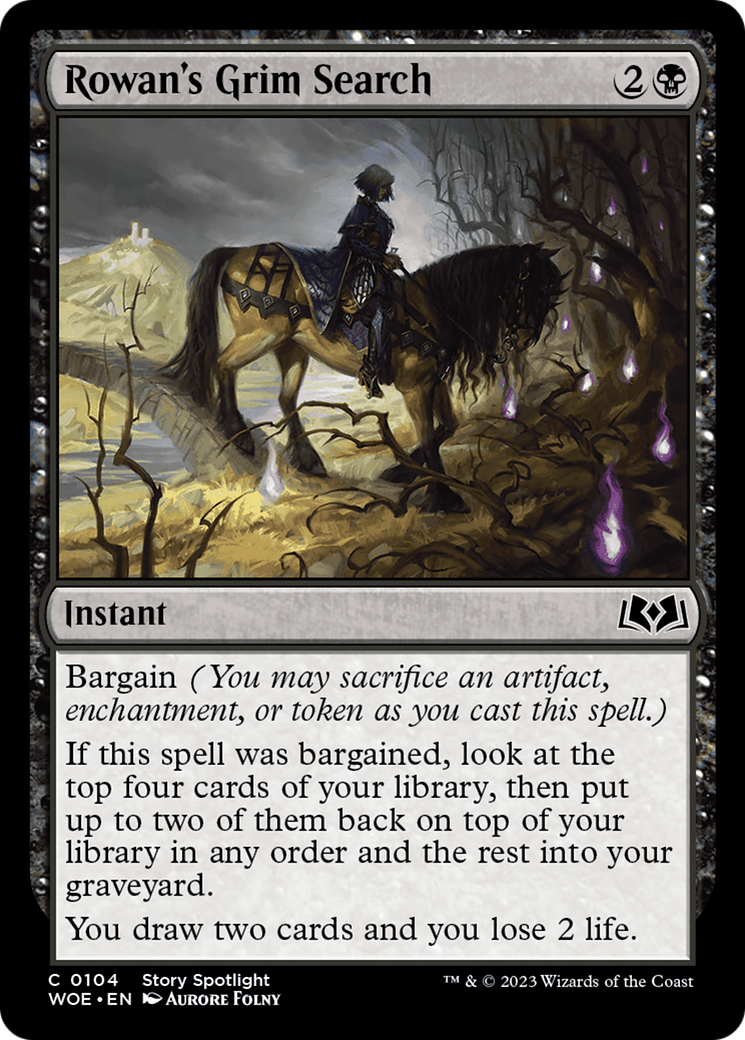 Rowan's Grim Search [Wilds of Eldraine] | Gear Gaming Fayetteville