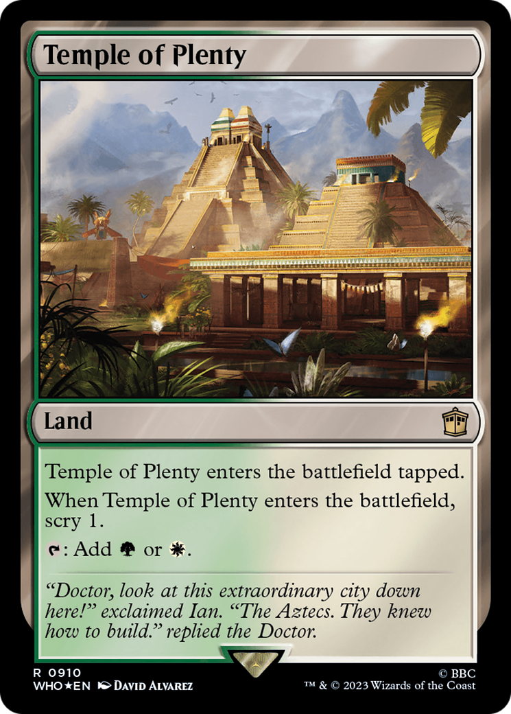 Temple of Plenty (Surge Foil) [Doctor Who] | Gear Gaming Fayetteville