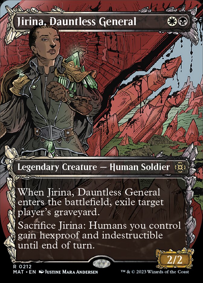 Jirina, Dauntless General (Showcase Halo Foil) [March of the Machine: The Aftermath] | Gear Gaming Fayetteville