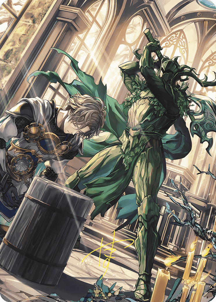 Karmic Justice Anime Art Card (Gold-Stamped Signature) [Wilds of Eldraine Art Series] | Gear Gaming Fayetteville