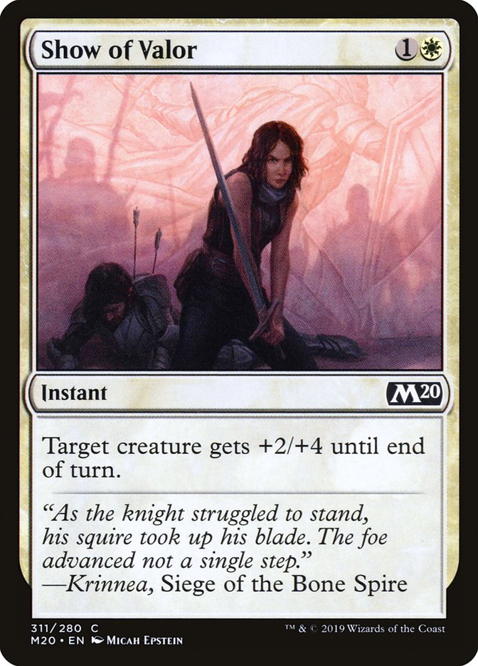 Show of Valor [Core Set 2020] | Gear Gaming Fayetteville
