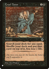 Cruel Tutor [The List] | Gear Gaming Fayetteville