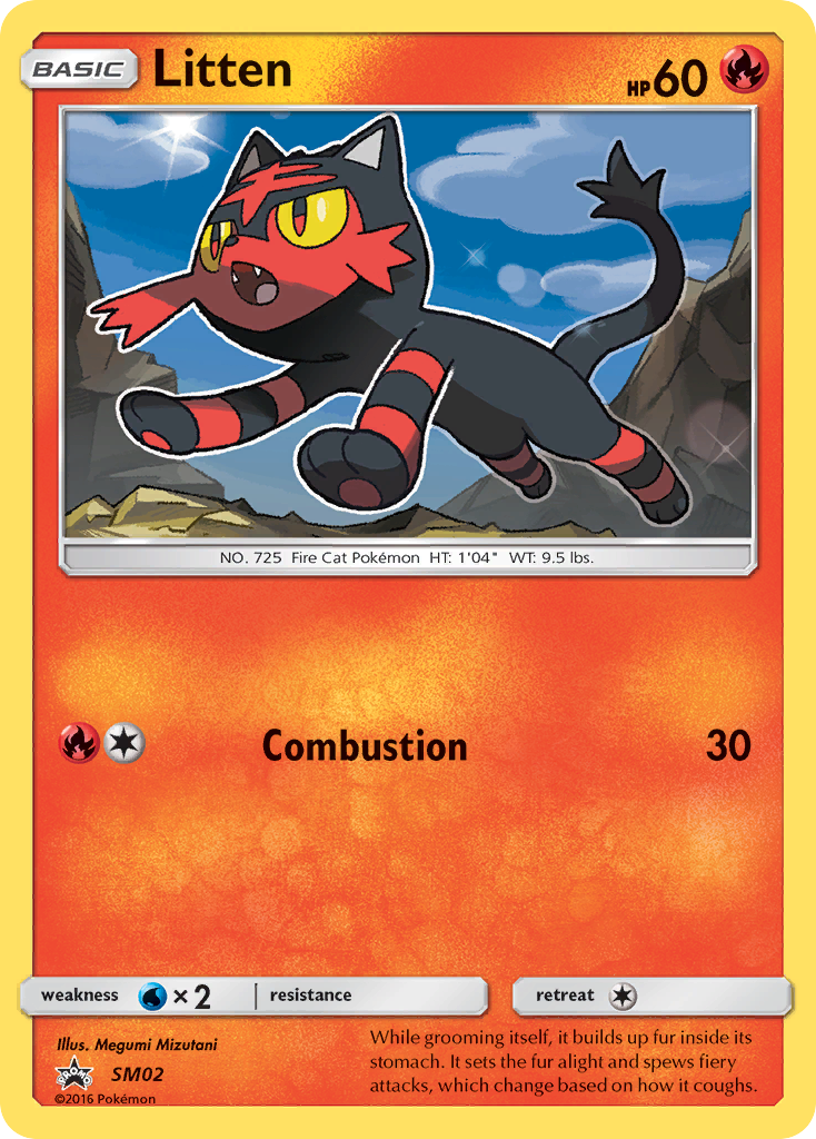 Litten (SM02) [Sun & Moon: Black Star Promos] | Gear Gaming Fayetteville