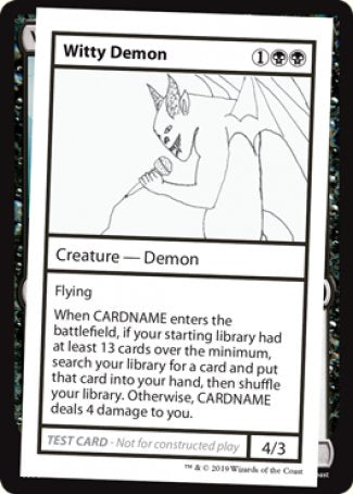 Witty Demon (2021 Edition) [Mystery Booster Playtest Cards] | Gear Gaming Fayetteville