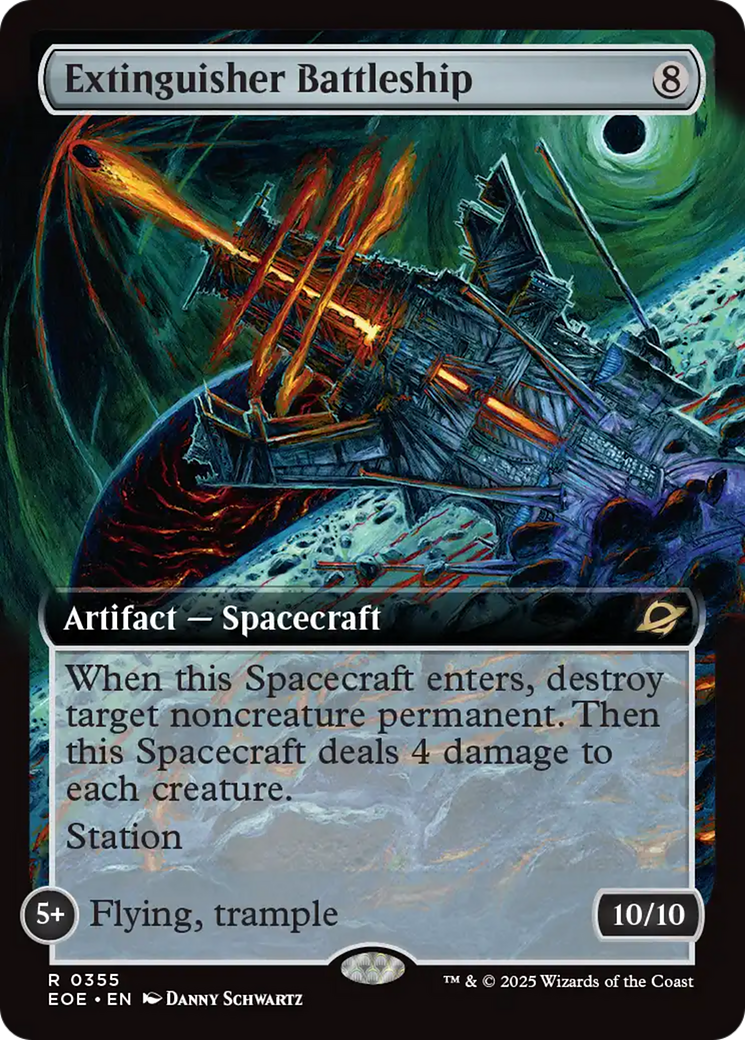 Extinguisher Battleship (Extended Art) [Edge of Eternities] | Gear Gaming Fayetteville