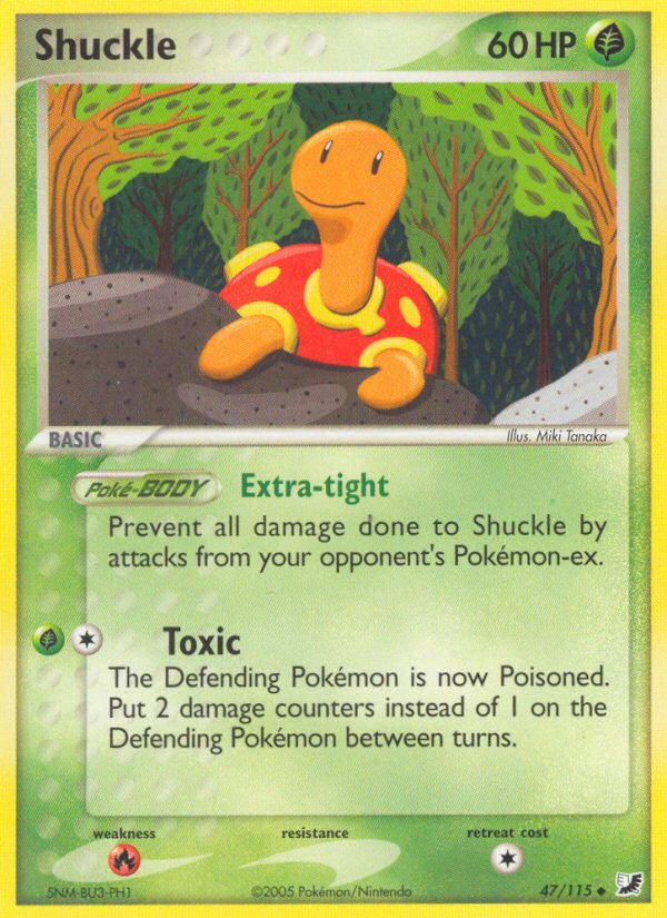 Shuckle (47/115) [EX: Unseen Forces] | Gear Gaming Fayetteville