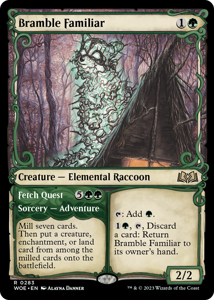 Bramble Familiar // Fetch Quest (Showcase) [Wilds of Eldraine] | Gear Gaming Fayetteville