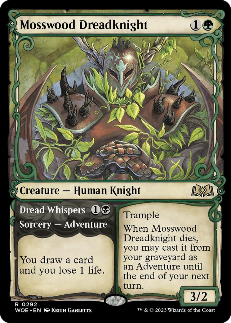 Mosswood Dreadknight // Dread Whispers (Showcase) [Wilds of Eldraine] | Gear Gaming Fayetteville