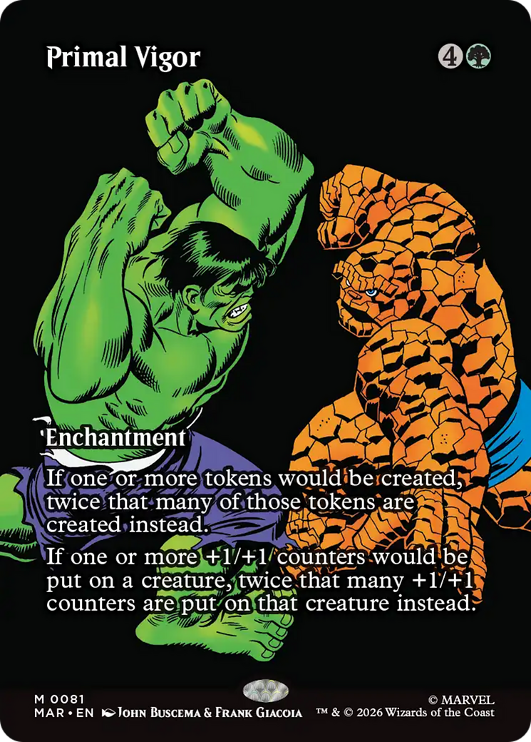 Primal Vigor (Borderless) [Marvel Universe: Eternal-Legal] | Gear Gaming Fayetteville