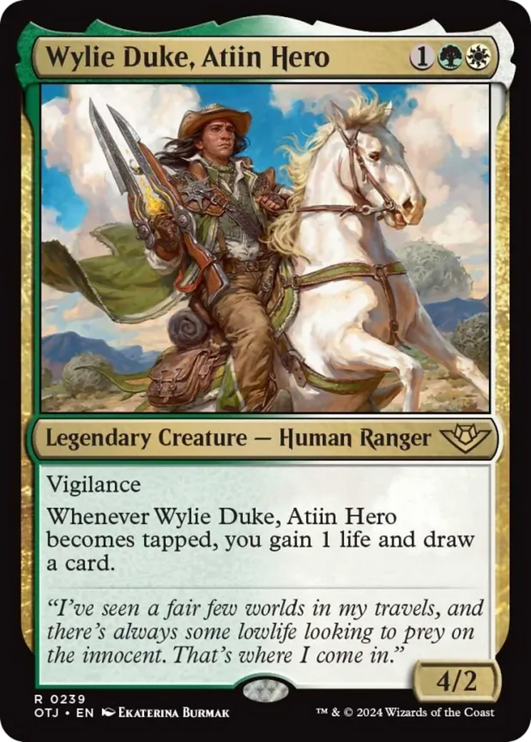 Wylie Duke, Atiin Hero [Outlaws of Thunder Junction] | Gear Gaming Fayetteville