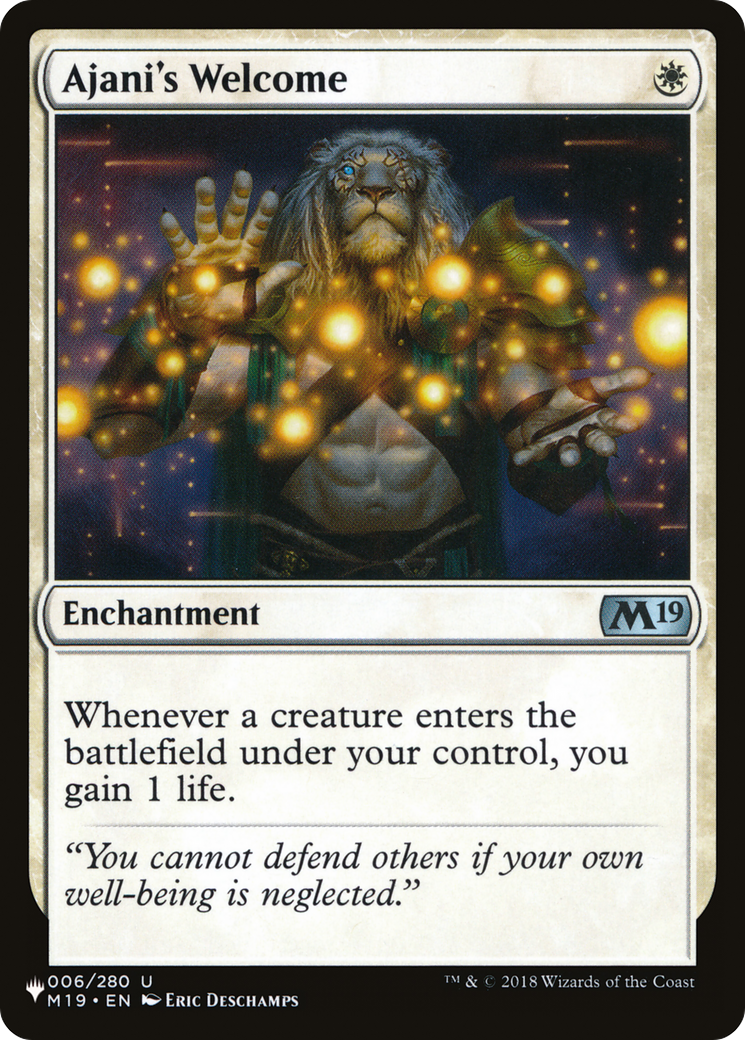 Ajani's Welcome [The List Reprints] | Gear Gaming Fayetteville