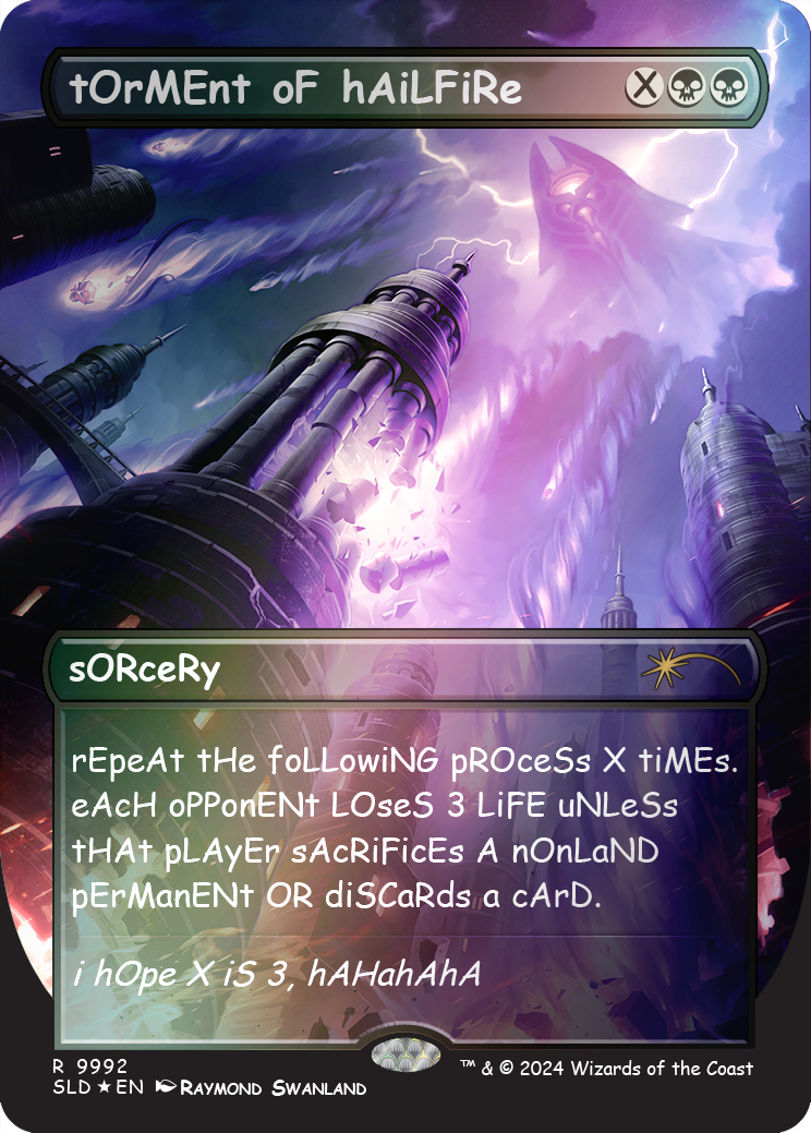 tOrMEnt oF hAiLFiRe (Rainbow Foil) [Secret Lair Drop Series] | Gear Gaming Fayetteville