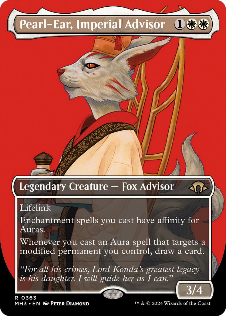 Pearl-Ear, Imperial Advisor (Borderless) [Modern Horizons 3] | Gear Gaming Fayetteville