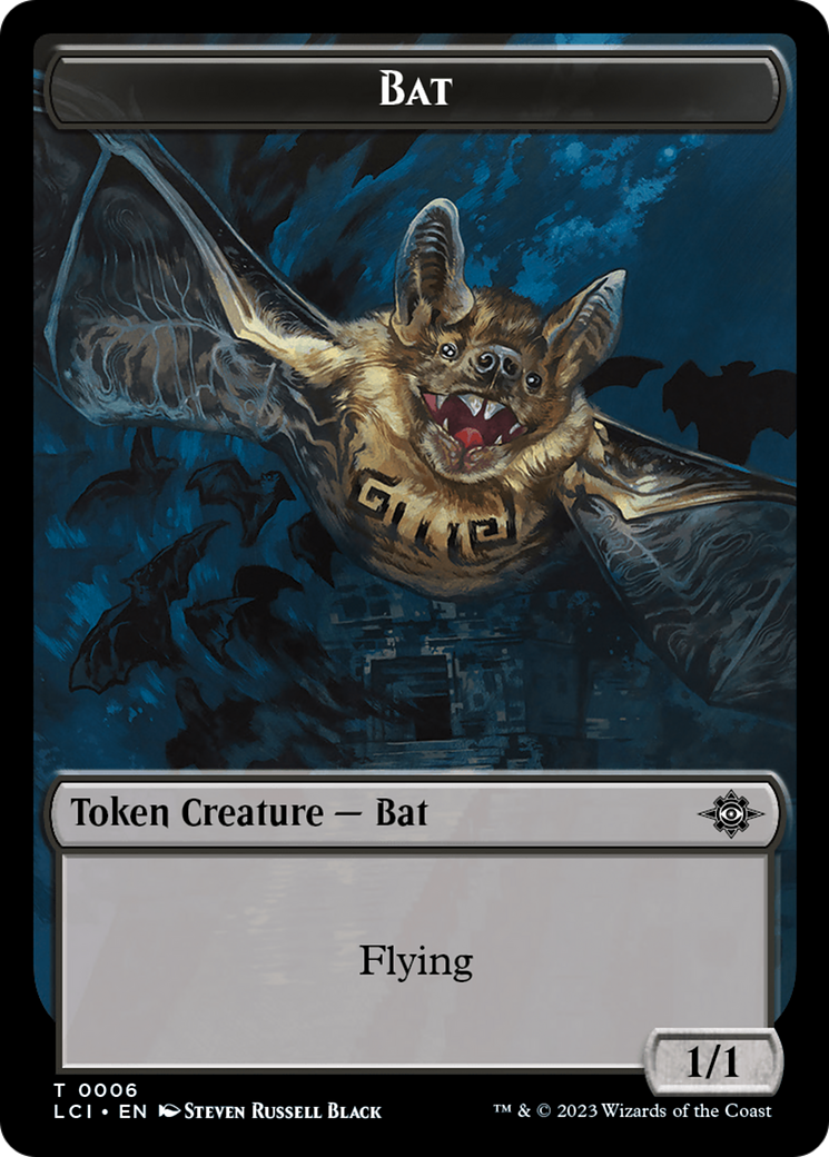 Bat // Vampire (0004) Double-Sided Token [The Lost Caverns of Ixalan Commander Tokens] | Gear Gaming Fayetteville
