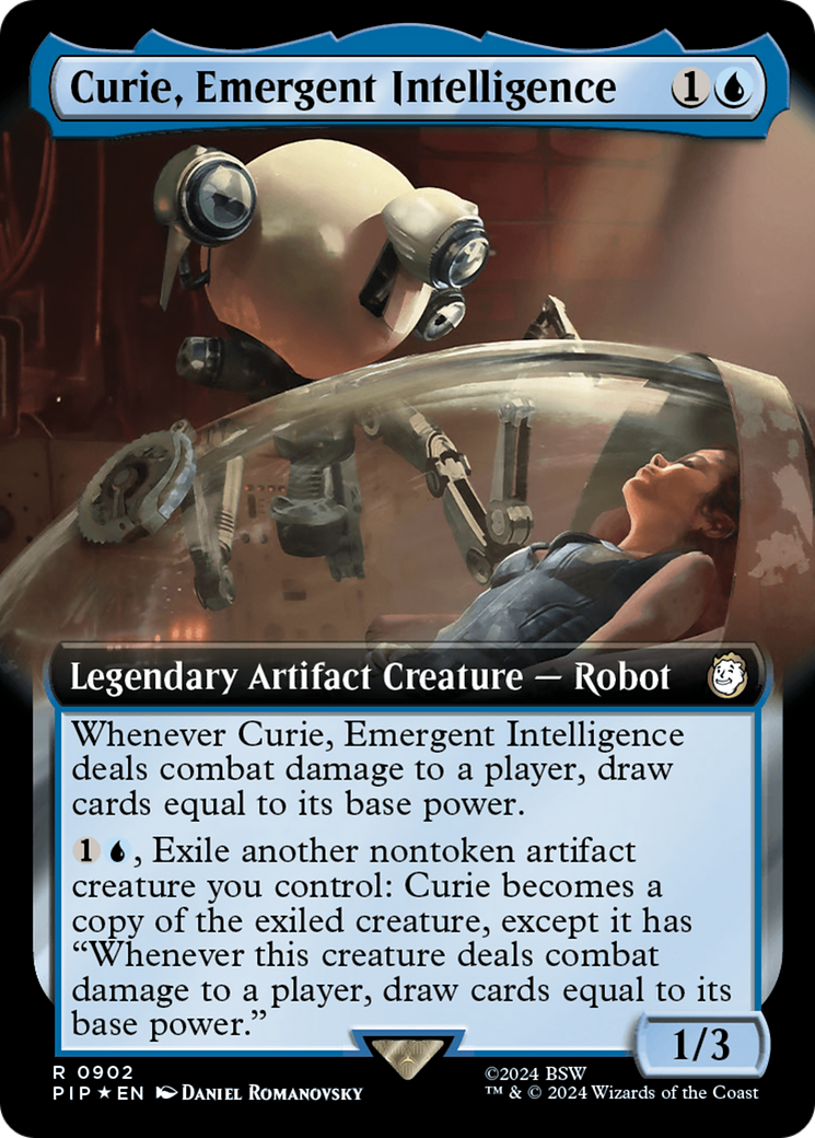 Curie, Emergent Intelligence (Extended Art) (Surge Foil) [Fallout] | Gear Gaming Fayetteville