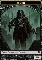 Zombie // Gold Double-Sided Token [Commander 2017 Tokens] | Gear Gaming Fayetteville