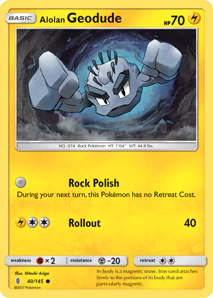 Alolan Geodude (40/145) [Sun & Moon: Guardians Rising] | Gear Gaming Fayetteville