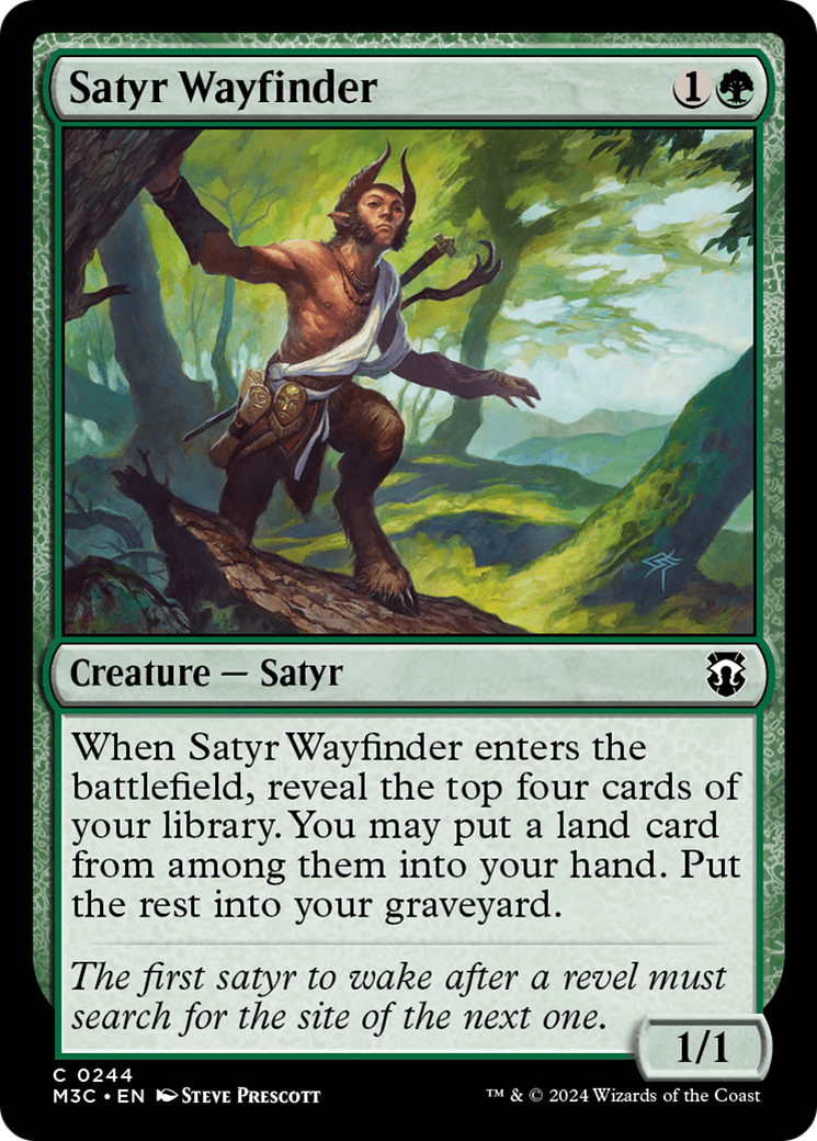 Satyr Wayfinder (Ripple Foil) [Modern Horizons 3 Commander] | Gear Gaming Fayetteville