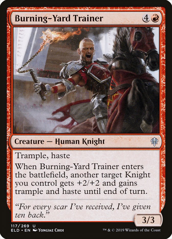Burning-Yard Trainer [Throne of Eldraine] | Gear Gaming Fayetteville