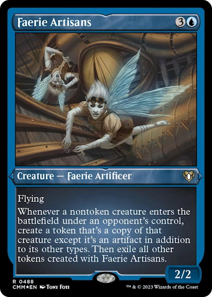 Faerie Artisans (Foil Etched) [Commander Masters] | Gear Gaming Fayetteville