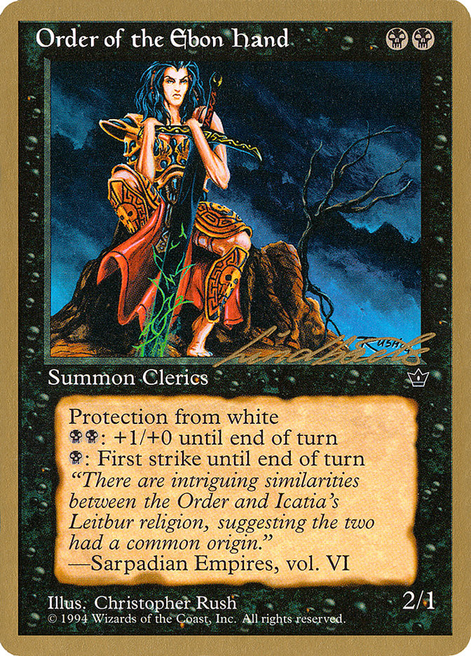 Order of the Ebon Hand (Rush) (Leon Lindback) [Pro Tour Collector Set] | Gear Gaming Fayetteville
