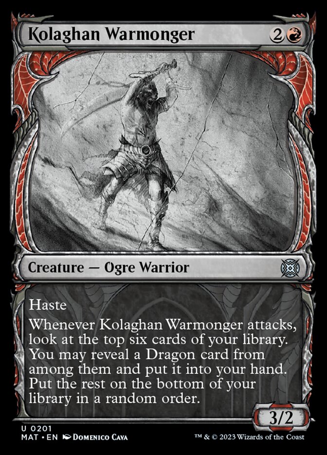 Kolaghan Warmonger (Showcase Halo Foil) [March of the Machine: The Aftermath] | Gear Gaming Fayetteville