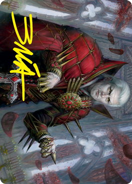Edgar, Charmed Groom 1 Art Card (Gold-Stamped Signature) [Innistrad: Crimson Vow Art Series] | Gear Gaming Fayetteville