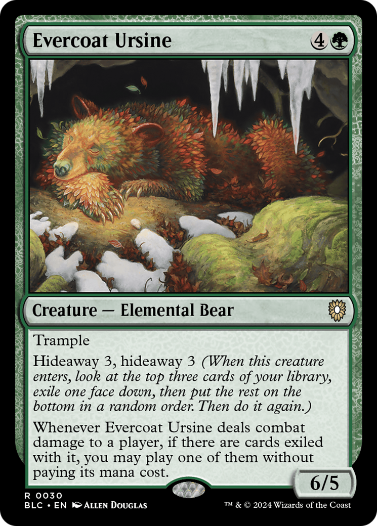 Evercoat Ursine [Bloomburrow Commander] | Gear Gaming Fayetteville