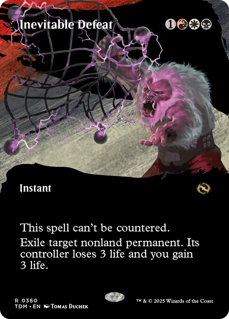 Inevitable Defeat (Borderless) [Tarkir: Dragonstorm] | Gear Gaming Fayetteville