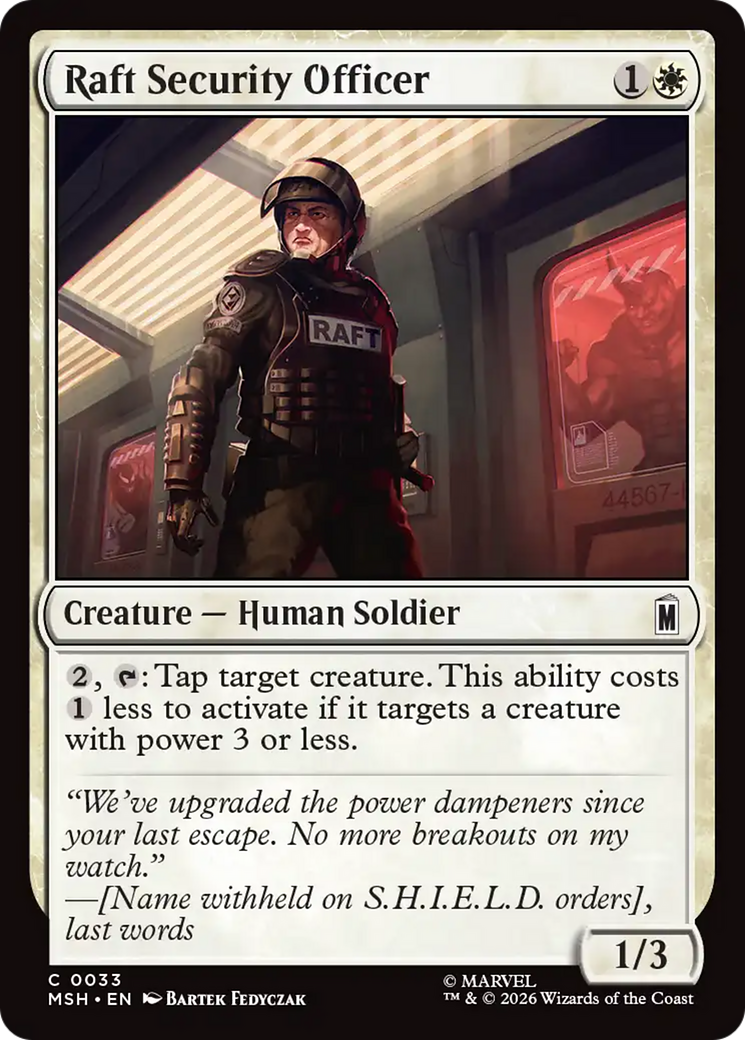 Raft Security Officer [Marvel Super Heroes] | Gear Gaming Fayetteville