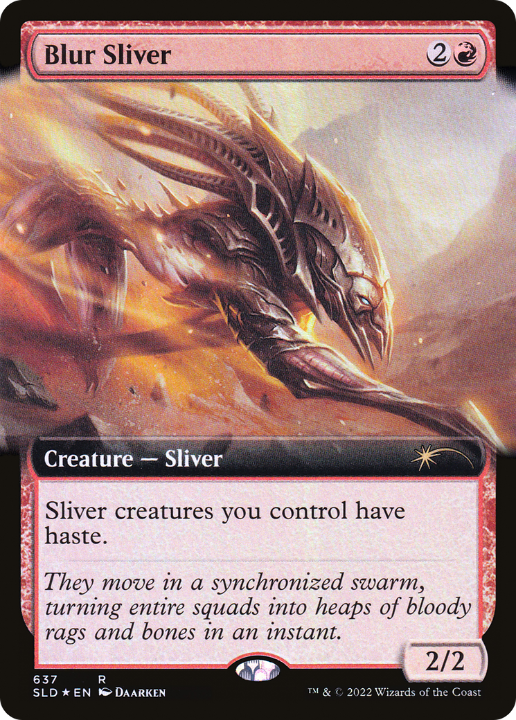 Blur Sliver (Extended Art) [Secret Lair Drop Promos] | Gear Gaming Fayetteville