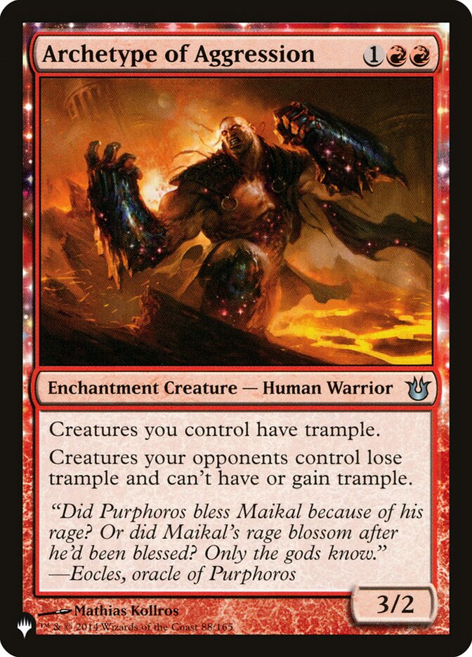 Archetype of Aggression [The List] | Gear Gaming Fayetteville