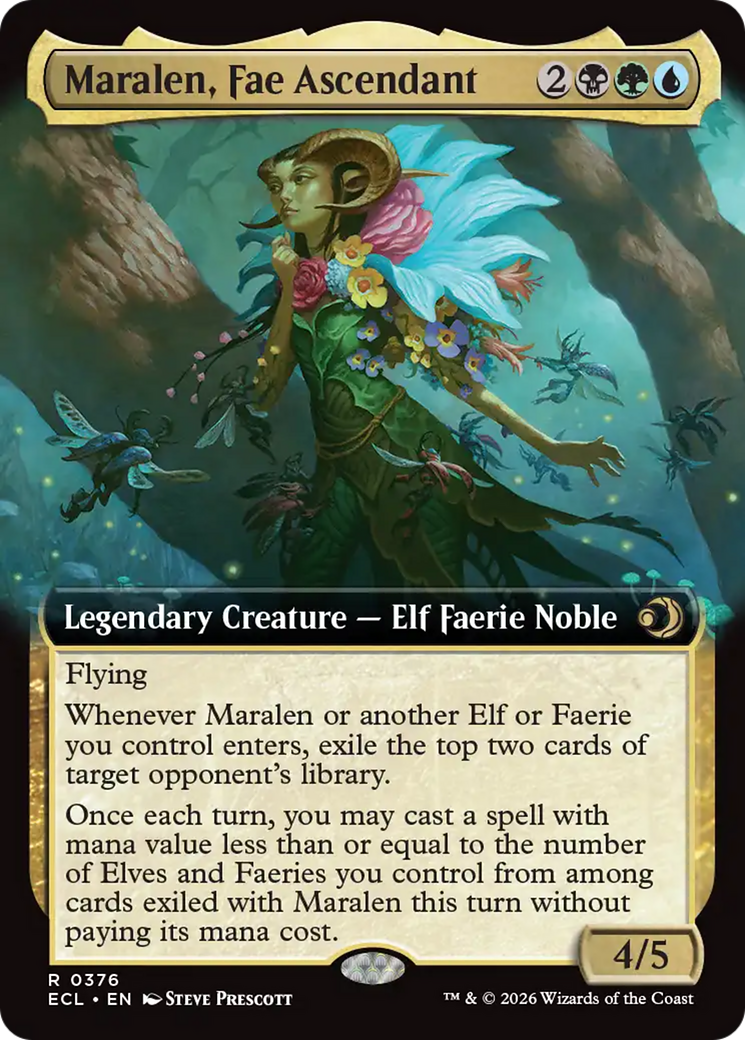 Maralen, Fae Ascendant (Extended Art) [Lorwyn Eclipsed] | Gear Gaming Fayetteville