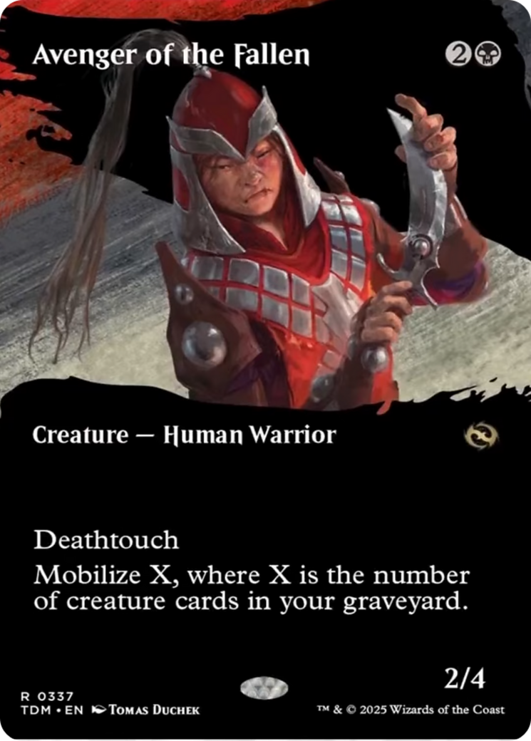 Avenger of the Fallen (Borderless) [Tarkir: Dragonstorm] | Gear Gaming Fayetteville