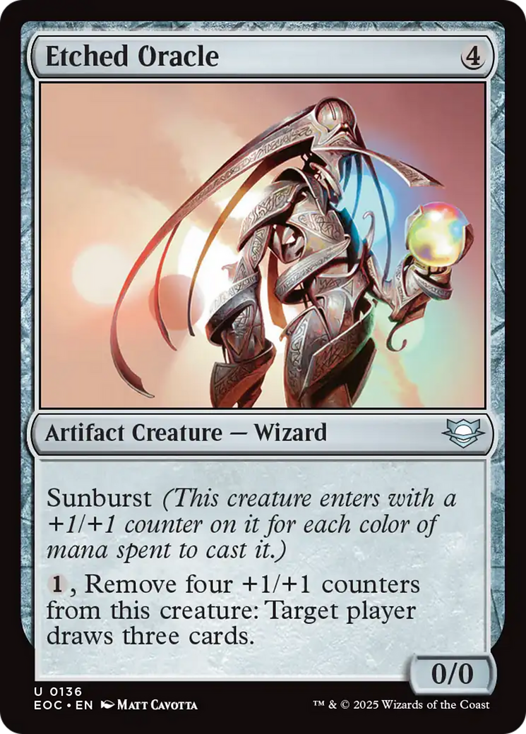 Etched Oracle [Edge of Eternities Commander] | Gear Gaming Fayetteville