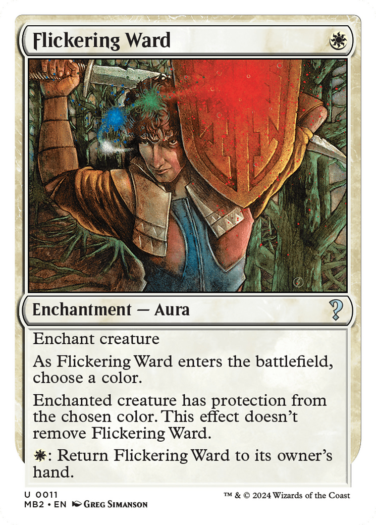 Flickering Ward (White Border) [Mystery Booster 2] | Gear Gaming Fayetteville