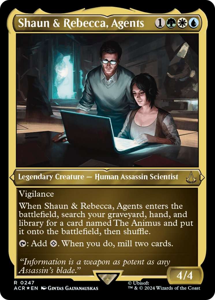 Shaun & Rebecca, Agents (Foil Etched) [Assassin's Creed] | Gear Gaming Fayetteville