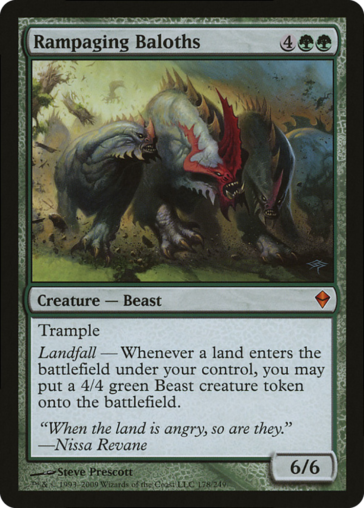 Rampaging Baloths (Zendikar) (Oversized) [Oversize Cards] | Gear Gaming Fayetteville