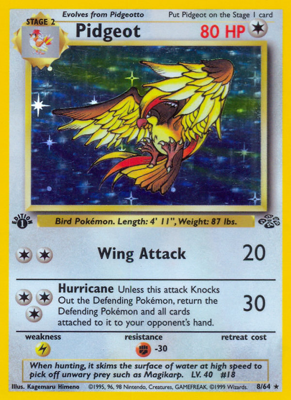 Pidgeot (8/64) [Jungle 1st Edition] | Gear Gaming Fayetteville