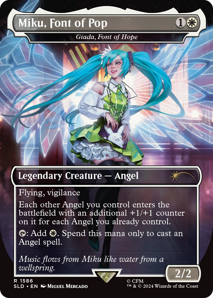 Miku, Font of Pop - Giada, Font of Hope (Rainbow Foil) [Secret Lair Drop Series] | Gear Gaming Fayetteville