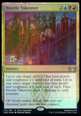 Hostile Takeover [Streets of New Capenna Prerelease Promos] | Gear Gaming Fayetteville